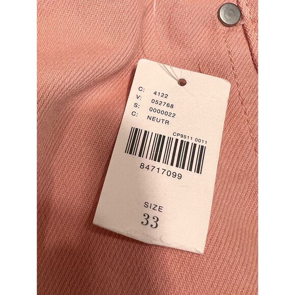 Maeve Pleated Wide Leg Pants Cotton/Tencel Neutral Pink W Sz 33 NWT - Picture 11 of 12